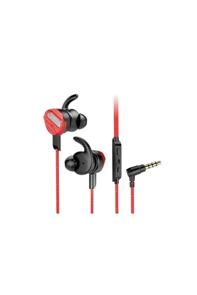 Loyal 3,5mm Gaming Kulak Içi Hd Çift Mikrofonlu Oyuncu Kulaklığı Kırmızı Çantalı - 2
