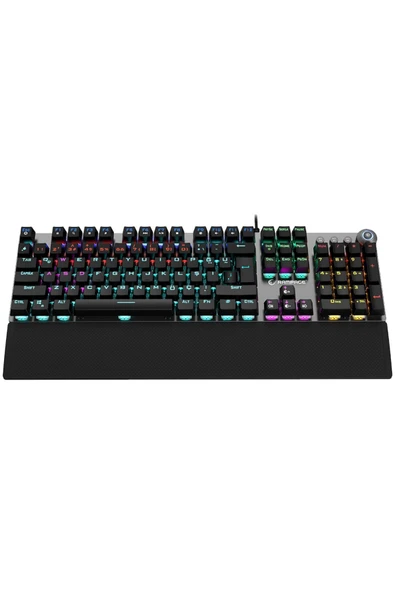 Kb-r28 Blade Plus Siyah/gümüş Gökkuşağı Türkçe Kırmızı Switch Mekanik Klavye Gaming Oyuncu Klavyesi - 6