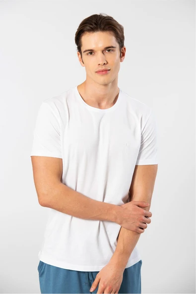 Cacharel Erkek Bisiklet Yaka T-Shirt - 10