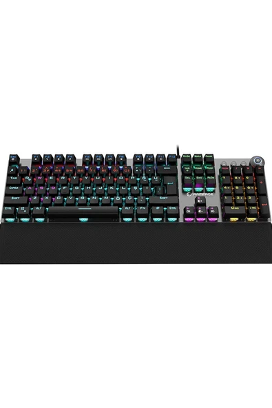 Kb-r28 Blade Plus Siyah/gümüş Gökkuşağı Türkçe Kırmızı Switch Mekanik Klavye Gaming Oyuncu Klavyesi - 2