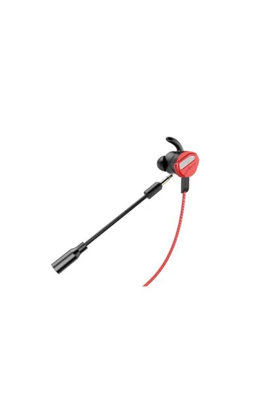 Loyal 3,5mm Gaming Kulak Içi Hd Çift Mikrofonlu Oyuncu Kulaklığı Kırmızı Çantalı - 5