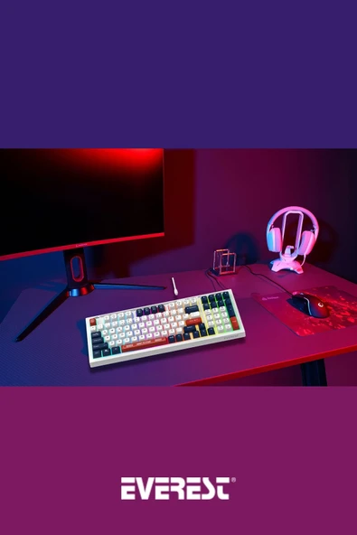 KB-98 Sessiz Rainbow Q Türkçe Klavye Membrane Oyuncu Klavyesi Gaming Klavye - 7