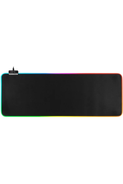 Mp-22 Siyah 300*800*3mm Rgb Ledli Gaming Mouse Pad Xl Mouse Pad Tam Boy - 6