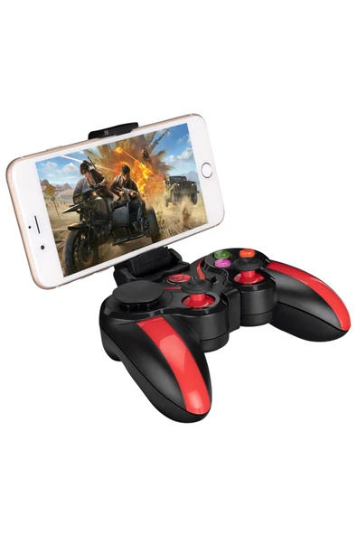 Gamepad Android Ps3/pc/telefon/tv Box Bluetooth Çift Titreşimli Kablosuz Kablolu Joypad Uyumlu - 3