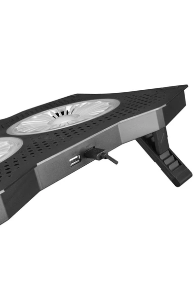 Ad-rc9 Tornado Rgb Işıklı 2x115mm Fanlı 10-18 Notebook Soğutucu Laptop Soğutucu Lcd Panel - 6
