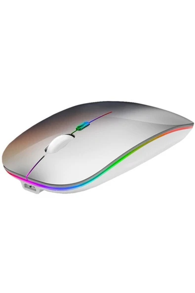 Smw-306r Gümüş 800/1200/1600dpi Şarjlı Mouse Kablosuz Mouse Rgb Süper Sessiz - 2