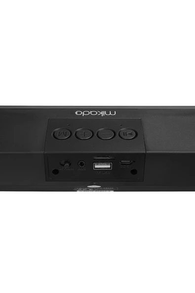 Md-sbt25 Siyah Rgb Oyuncu Speaker Soundbar Sese Duyar 10wmicrosd Taşınır Bluetooth Hoparlör Speaker - 7