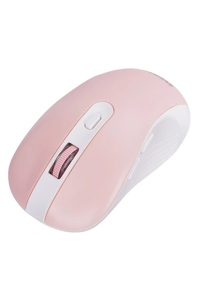 9676 Pembe Multimedya Tablet Telefon Standlı Klavye + Mouse Set Kablosuz Set Wireless Set - Resim 6