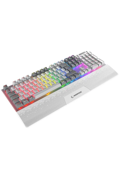 Carbon Pro Bg Bluetooth Klavye Şarjlı Wifi Kablosuz Klavye Full Rgb Red Mekanik Klavye Oyuncu Klavye - Resim 5