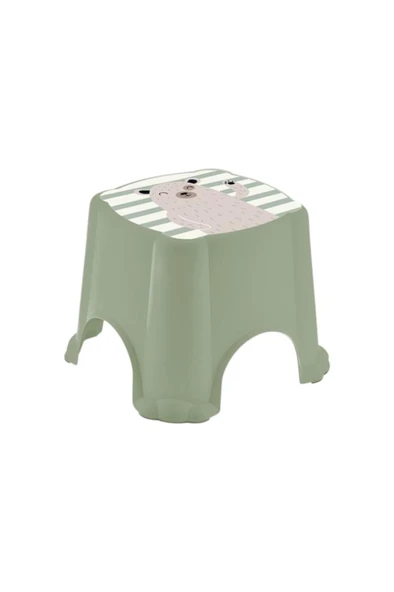 Flosoft Kaydırmaz Çocuk Taburesi, Figürlü Çocuk Banyo Lavabo Klozet Taburesi - 8