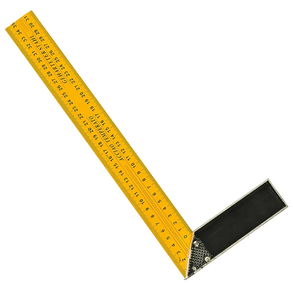 Alüminyum Marangoz Gönyesi L Gönye Sarı Gönye Cetvel Kaynak Kaynakçı Gönyesi 350 mm - 4