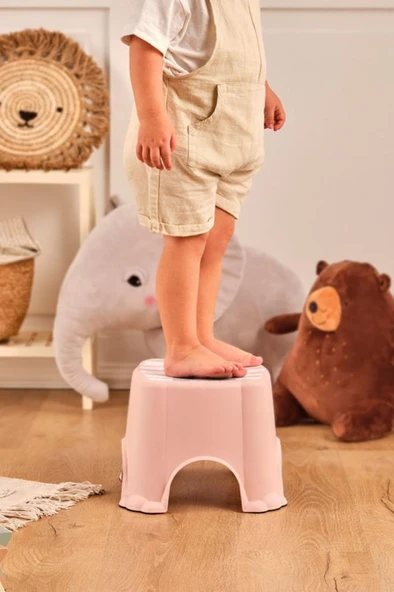 Flosoft Kaydırmaz Çocuk Taburesi, Figürlü Çocuk Banyo Lavabo Klozet Taburesi - 3