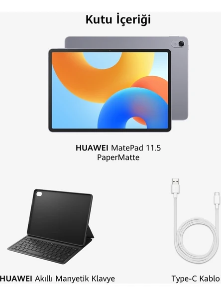 Huawei Matepad 11.5" Papermatte Edition 8GB 256GB Uzay Grisi + Klavye - 5