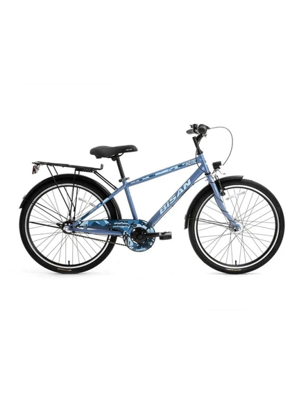 BİSAN HERO-24 ERKEK ŞEHİR BİSİKLETİ 42CM V 26 JANT 3 VİTES METALİK MAVİ MAVİ