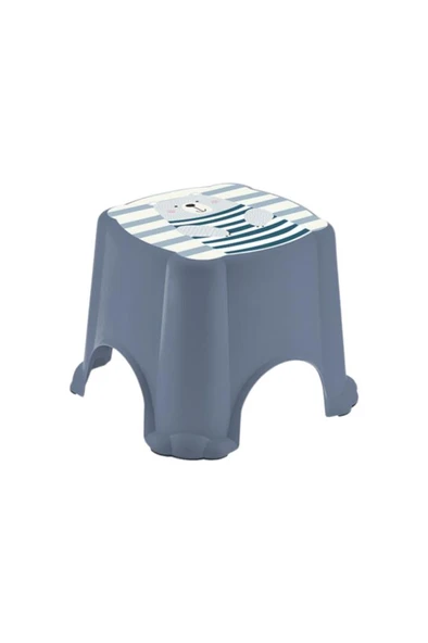 Flosoft Kaydırmaz Çocuk Taburesi, Figürlü Çocuk Banyo Lavabo Klozet Taburesi - 5