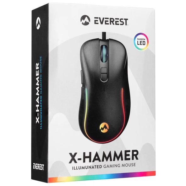 Mouse Oyuncu Gaming Led Işıklı 1600-7200 Dpi Everest SM-G14 DUSK - Resim 8