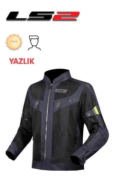 LS2 BLADE AIR ERKEK MAVİ-NEON SARI YAZLIK MOTOSİKLET MONTU - 1