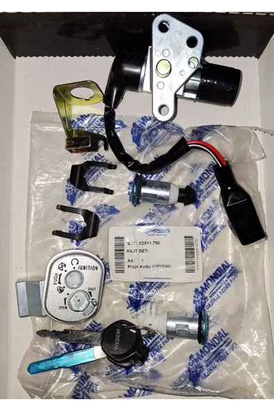 MONDIAL KİLİT SETİ TURKUAZ ürün görseli 1