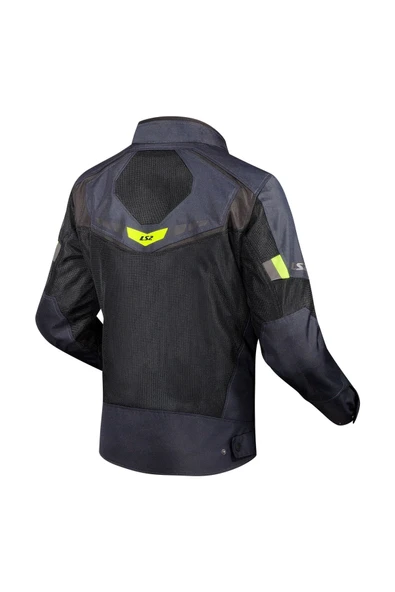 LS2 BLADE AIR ERKEK MAVİ-NEON SARI YAZLIK MOTOSİKLET MONTU - 2