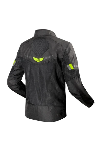 LS2 BLADE AIR ERKEK SİYAH-NEON SARI YAZLIK MOTOSİKLET MONTU - Resim 2