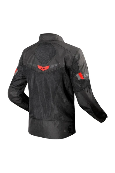 LS2 BLADE AIR ERKEK SİYAH-KIRMIZI YAZLIK MOTOSİKLET MONTU - 2