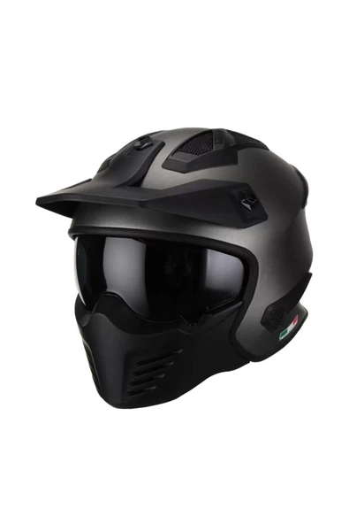 Sway 726 X Tokyo Mat Titanyum Motosiklet Kaskı