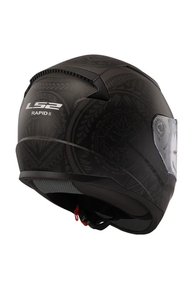 LS2 RAPID 2 TAKAROA MAT SİYAH KASK - 3