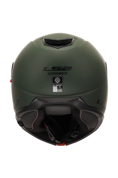 LS2 STROBE 2 MAT YEŞİL ÇENE AÇILIR MOTOR KASKI - 3