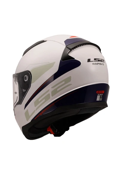 LS2 RAPID 2 DRIVEWAY BEYAZ-MAVİ KASK - 3