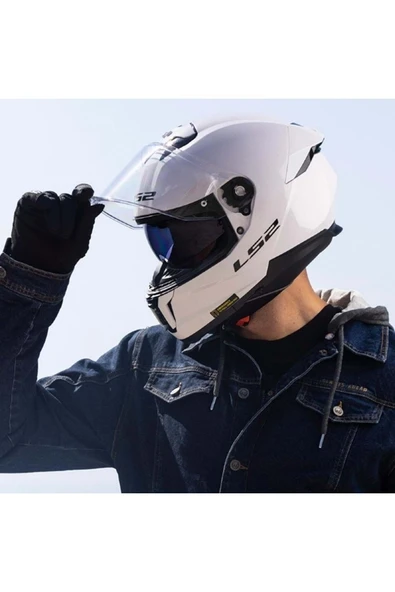 LS2 STREAM 2 BEYAZ FULL FACE KASK