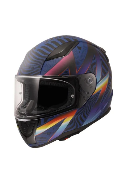 LS2 Rapid 2 Optik Kapalı Kask Mat Mavi Mor