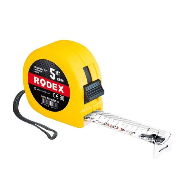 Şerit Metre Darbeye Dayanıklı Kilitli 5 Metre x 25 mm - 4