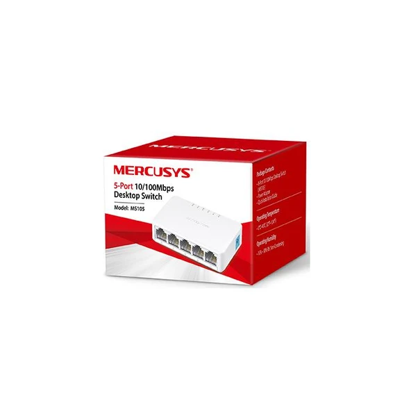 Mercusys MS105 5-Port 10/100Mbps Tak Ve Kullan Switch - 2