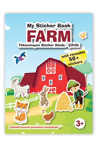 MERT BEBEK MY STİCKER BOOK '' BÖCEKLER-ÇİFTLİK'' , 2Lİ SET TÜKENMEYEN STİCKER KİTABI - 5