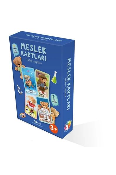 MERT BEBEK MESLEK KARTLARI- RESİMLİ SES VE KAVRAM KARTLARI İKİLİ SET - 2