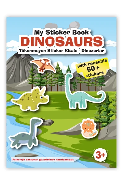 MERT BEBEK MY STİCKER BOOK '' DİNOZORLAR- ÇİFTLİK'' , 2Lİ SET TÜKENMEYEN STİCKER KİTABI - 4