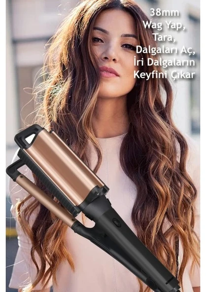 ShiboWavy 2in1 38 mm Wag Saç Maşası - 2