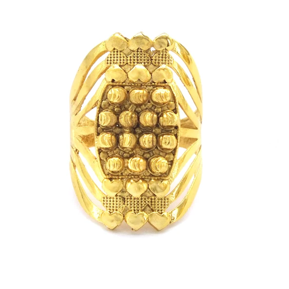 Çelik Yüzük Kadın Altın Kaplama Dorikalı Kaburga YZK-478