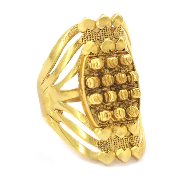 Çelik Yüzük Kadın Altın Kaplama Dorikalı Kaburga YZK-478 - 3