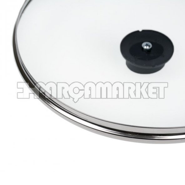 Tüm Tencerelere Uygun Kaliteli Cam Kapak 22 cm - 2