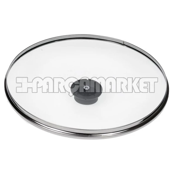 Tüm Tencerelere Uygun Kaliteli Cam Kapak 24 cm - 3