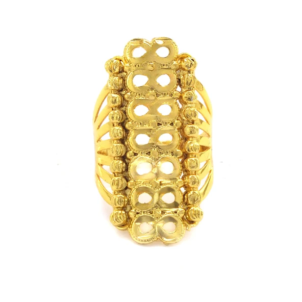 Çelik Yüzük Altın Kaplama Dorikalı Kaburga YZK-480