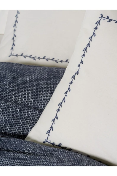 COTTON BOX CB EMBROVA SONIL LOOM CK PIKE TAKIMI LACIVERT - 3