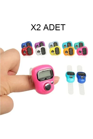 2 Adet Zikirmatik Sayaç Yüzük Tesbih Çekme Salavat Ve Zikir Sayacı