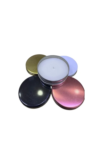 BUTİK CENTER Metal Teneke Dekoratif Mum Sabun Takı Aksesuar Hediyelik Saklama Kutusu -