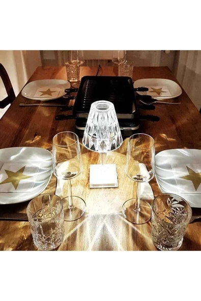 Masa Lambası Kristal Elmas Led Masa Lambası Bar Restoran Masa Lambası Kristal - Resim 3