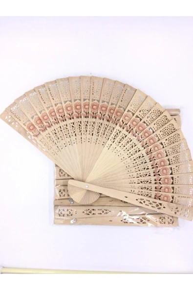 12'li Ahşap Yelpaze - 2