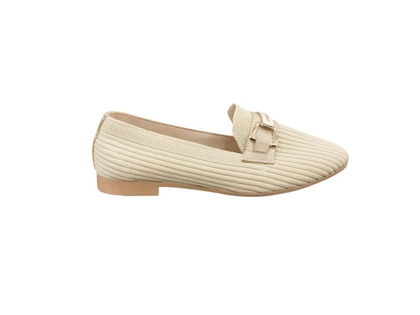 Merry Pace 883120Z Geçme Taşlı Günlük Kadın Triko Babet - 5