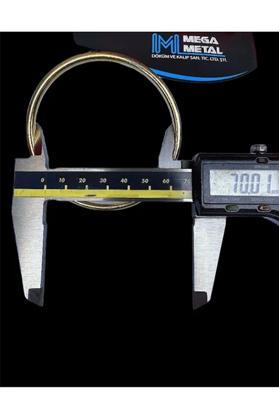 7 cm Yuvarlak Halka 100 adet (GOLD Renk) nikah şekeri süslemesi halka aksesuar - 2