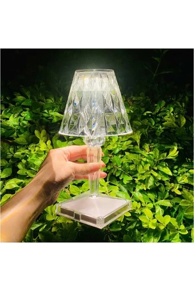 Masa Lambası Kristal Elmas Led Masa Lambası Bar Restoran Masa Lambası Kristal - Resim 2